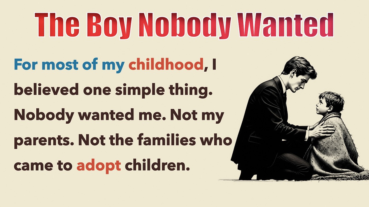 The Boy Nobody Wanted｜English Story for intermediate learners ｜English Listening & Speaking Practice