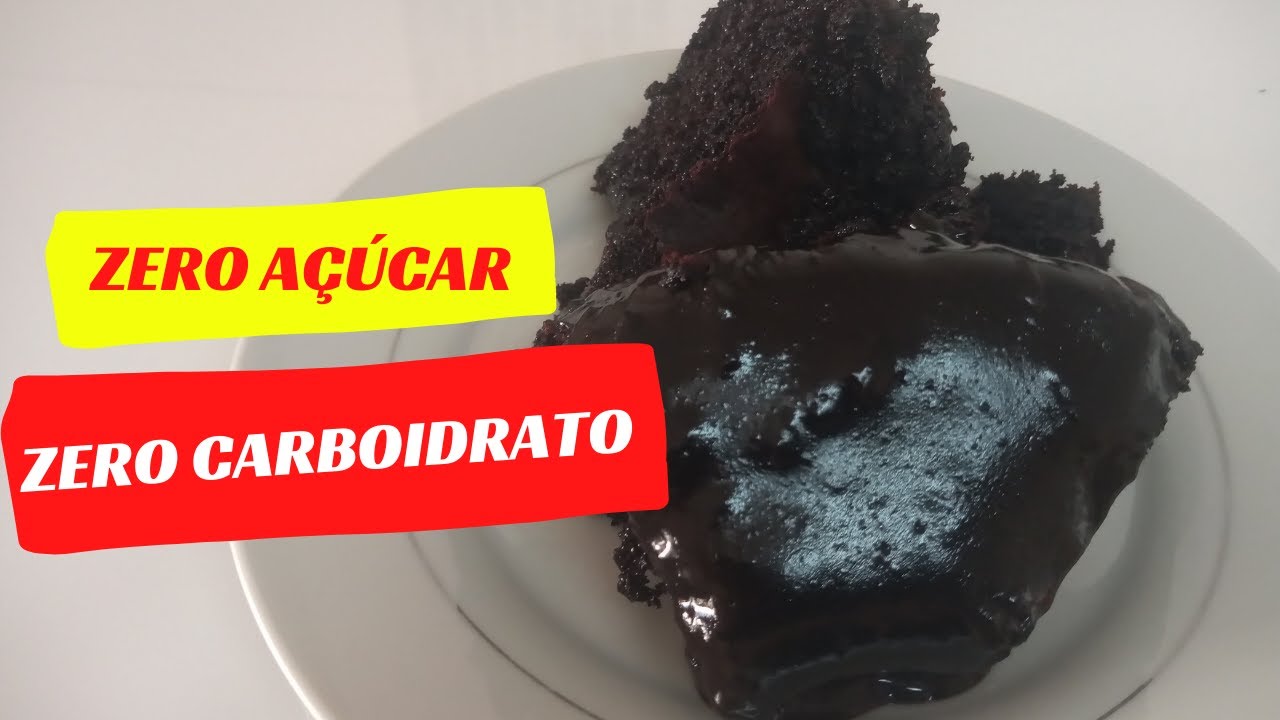Bolo para DIABÉTICOS - De chocolate e sem açúcar