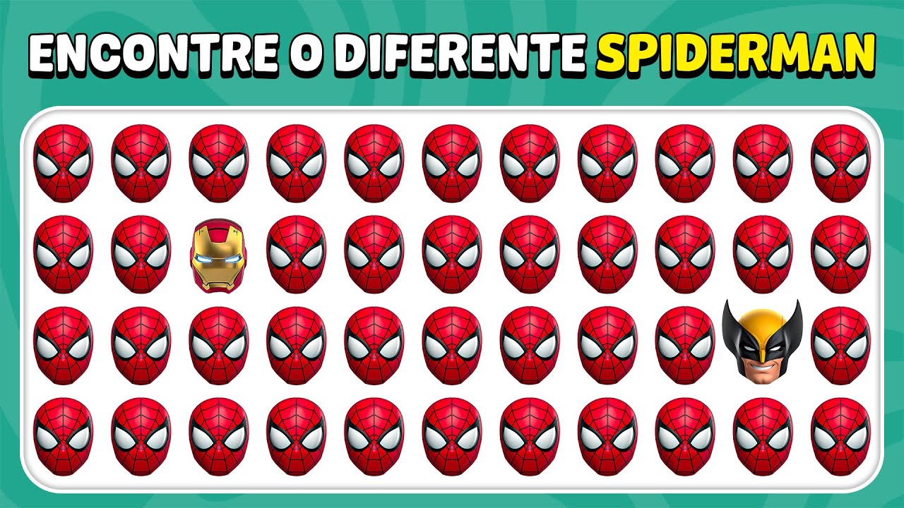 Encontre O Emoji Diferente - Edição Marvel vs DC | 30 Níveis Definitivos 🧠🔥 | Abelha De Teste
