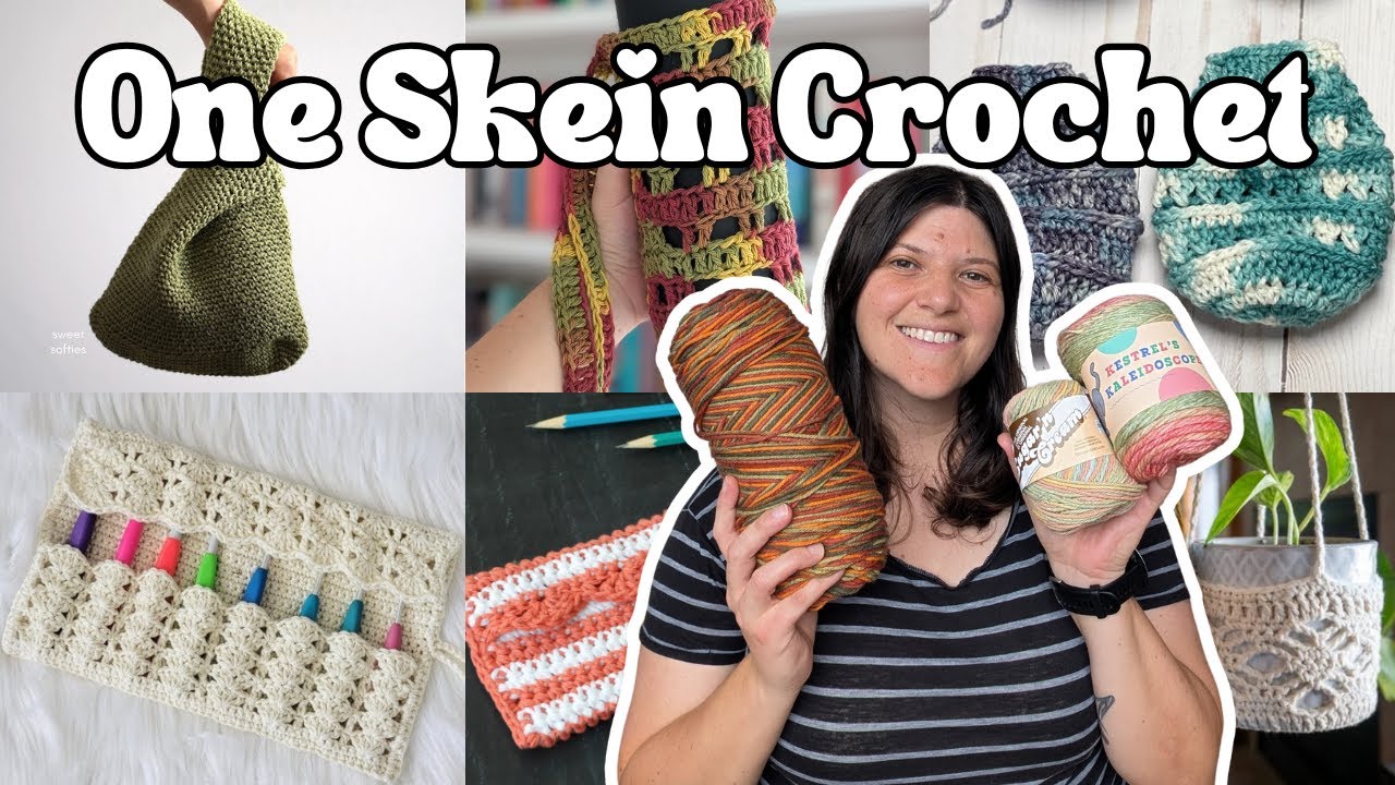 One skein patterns you’ll actually want to make 🧶Crochet pattern round up!