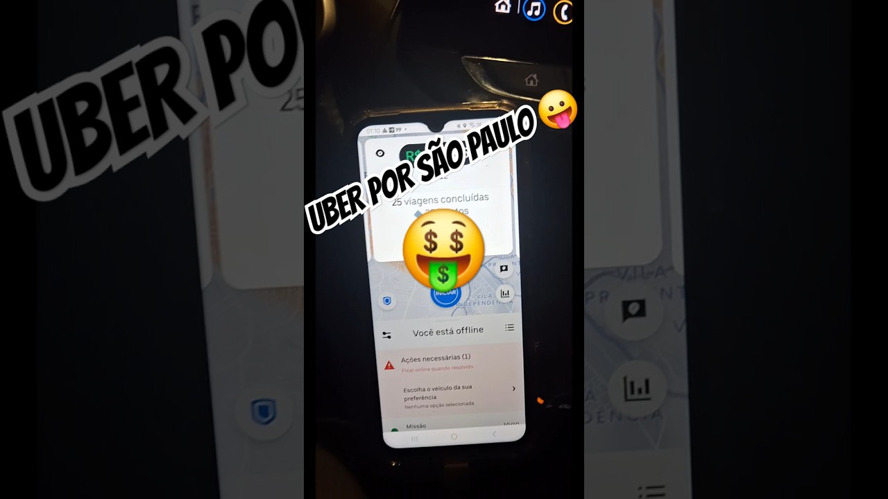 UBER POR S&Atilde;O PAULO 😛 DOMINGO EU QUERO ASSIM 🤑