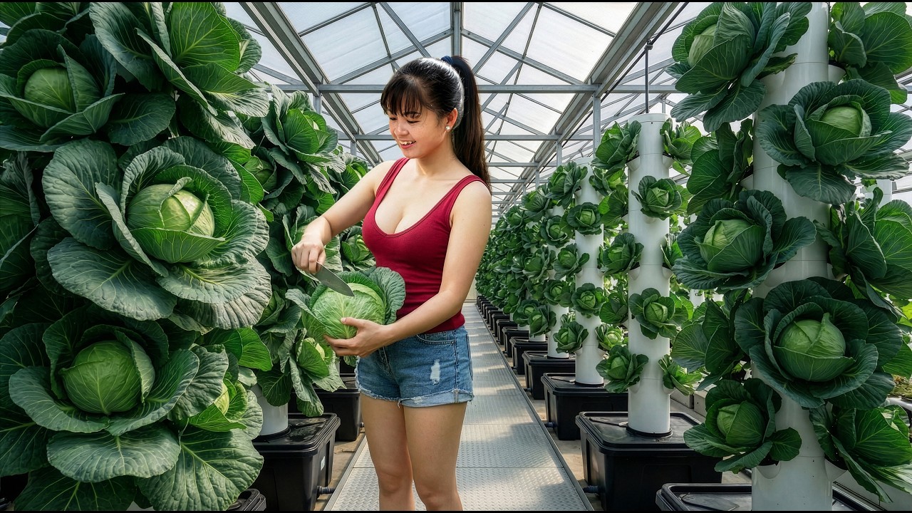 [TIMELAPSE] -- 288 Days Harvesting A Lot Of Cabbage, Cauliflower, Kohlrabi, Long Beans Go To Sell