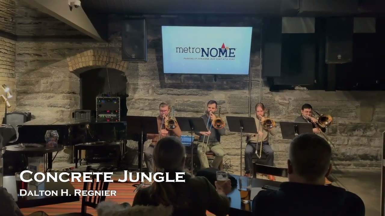 Dalton H  Regnier: Concrete Jungle - for trombone quartet and fixed media [world premiere]