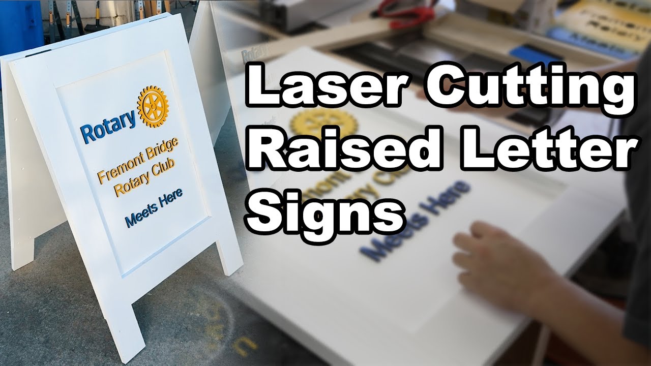 Making Signs with My 60w Laser Engraver