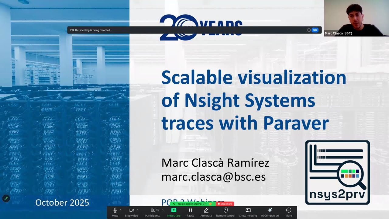 Scalable Visualization of Nsight Systems Traces with Paraver
