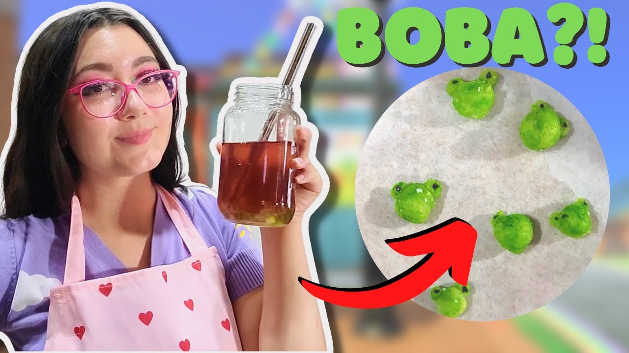 attempting to make FROGGY BOBA TEA
