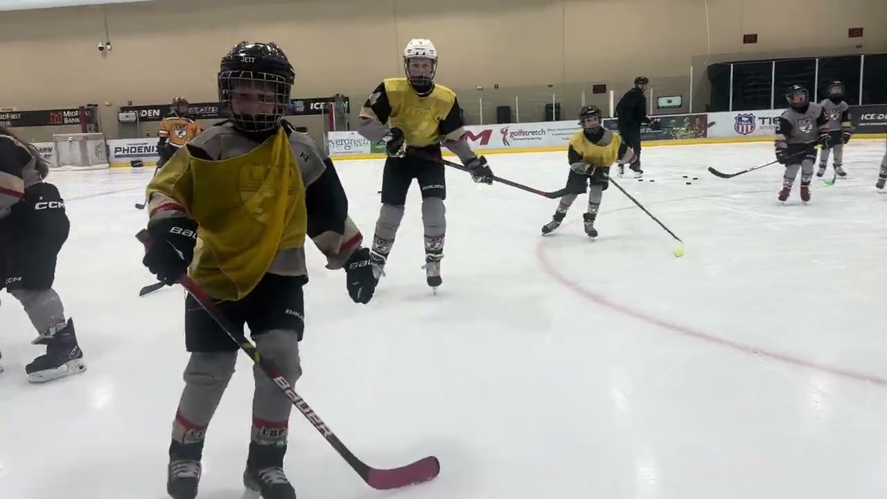 Who is faster: Connor or Jett??? Hockey warmups!
