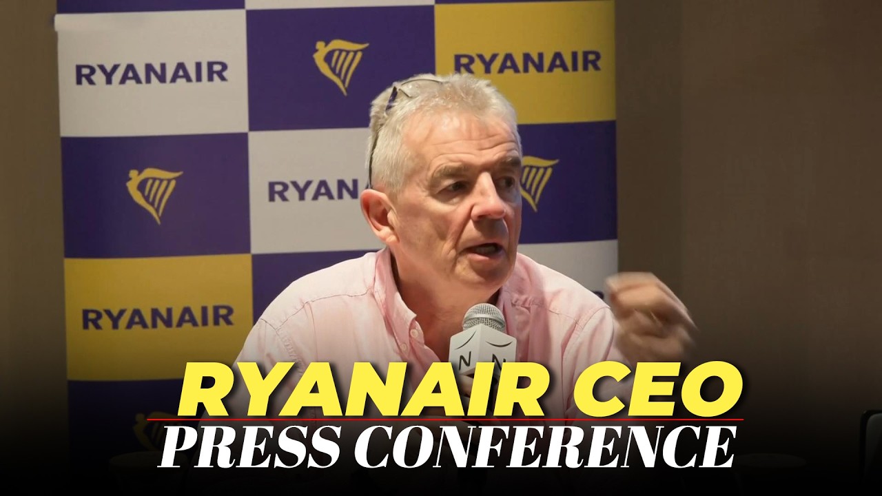 LIVE: Ryanair CEO Michael O'Leary speaks to media in Warsaw, Poland