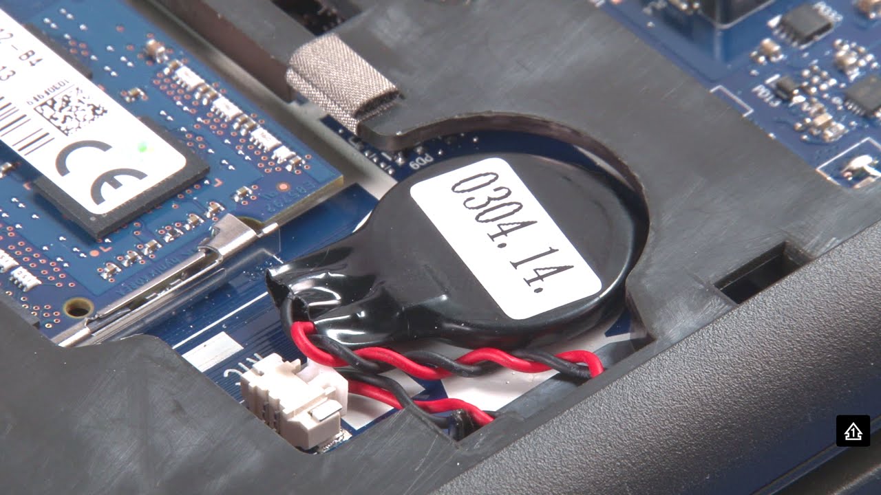ThinkPad E450, E455, E450c Coin Cell Battery Replacement