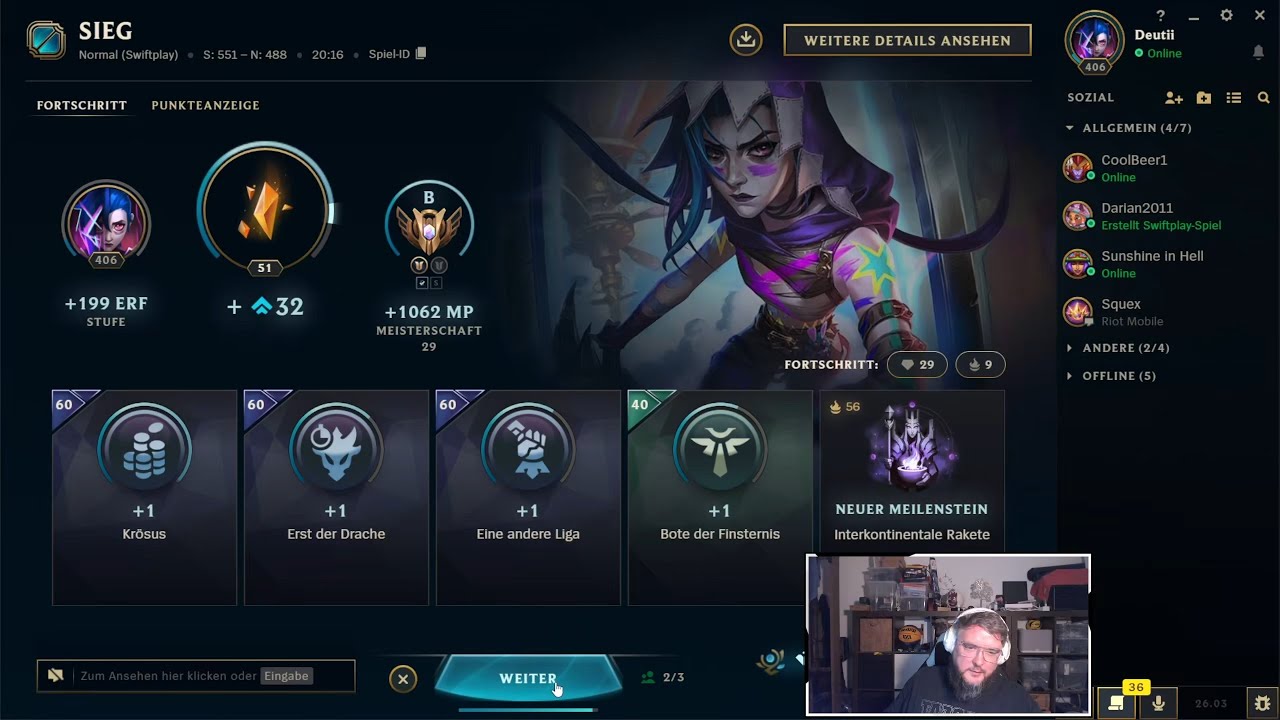 League of Legends | SWIFTPLAY | Jinx | B | w/friends | 04.02.2026 | 2