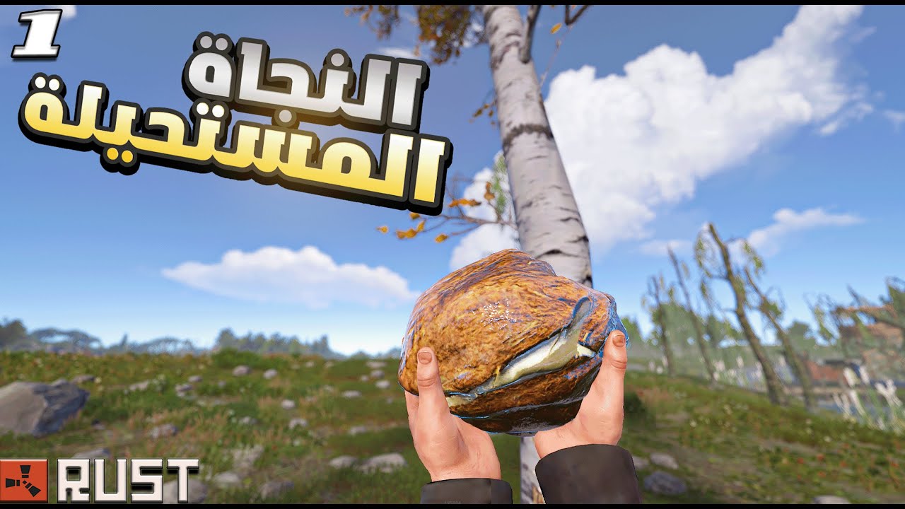 #1  راست دخلت السيرفر وكل الناس سبقتني 😤 | من الصفر وسط القلاع – RUST