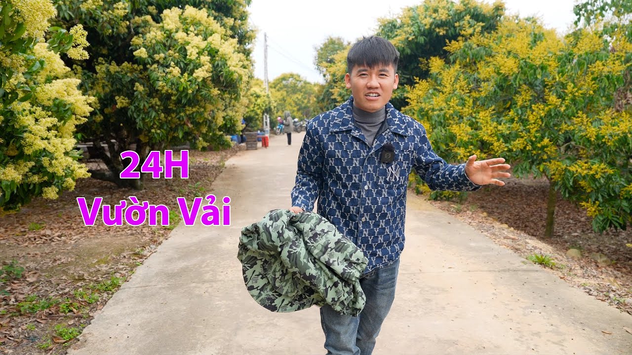 Hưng Vlog - 24H Đột Nhập Vườn Vải Thiều Xem Bà Con Lấy Mật Ong Hoa Vải
