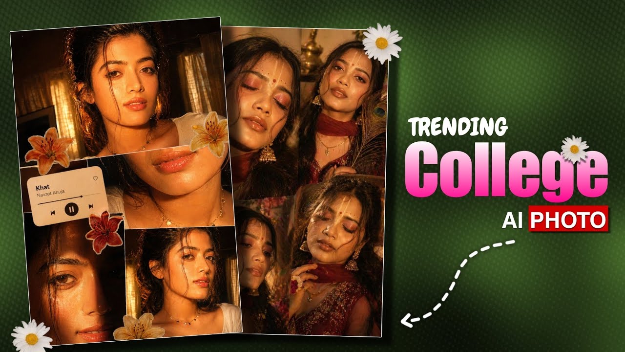 Instagram Trending College Ai Photo Prompt | Khat Song Photo Editing | Cinematic girls College Photo