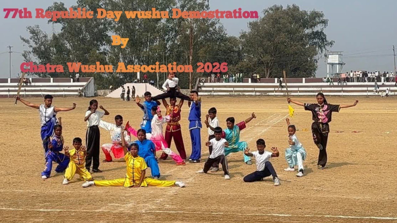 ##77th Republic Day wushu Demostration By Chatra Wushu Association 2026## Jharkhand #