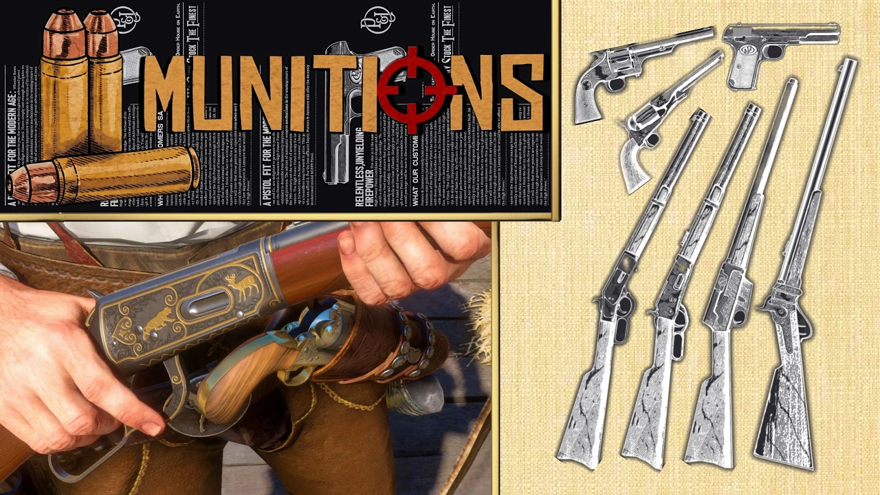 Лучший оружейный мод для RDR2 Munitions ОБНОВЛЕН, демонстрация оружия