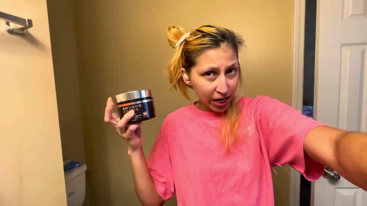 USING XMONDO HAIR COLOR DYING MY HAIR COPPER AT HOME FROM BLOND TO COPPER HAIR COLOR