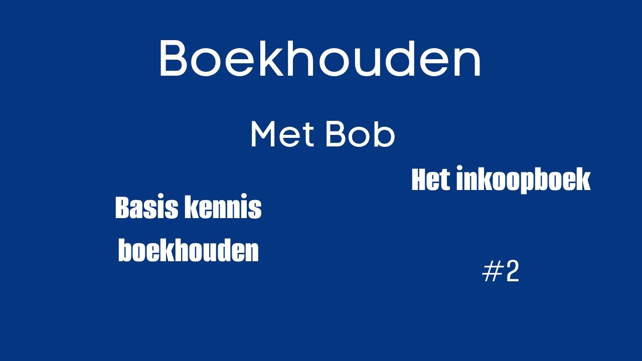 #2 Het Inkoopboek