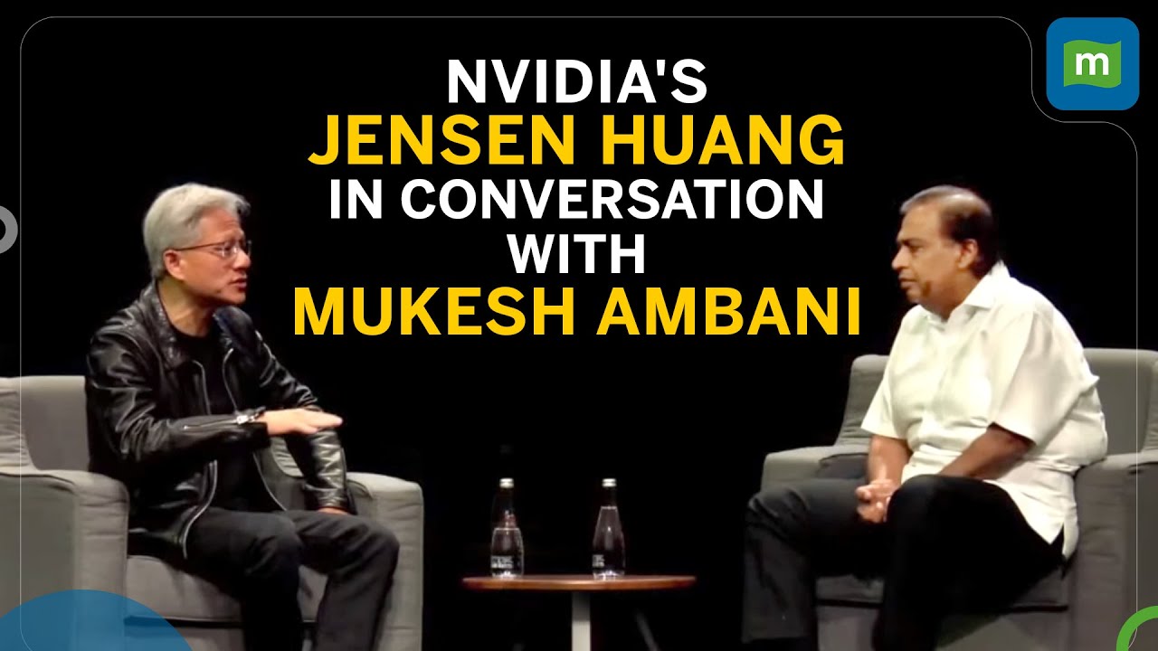 Nvidia's Jensen Huang speaks to Mukesh Ambani on AI reshaping industries, India's rise as AI leader