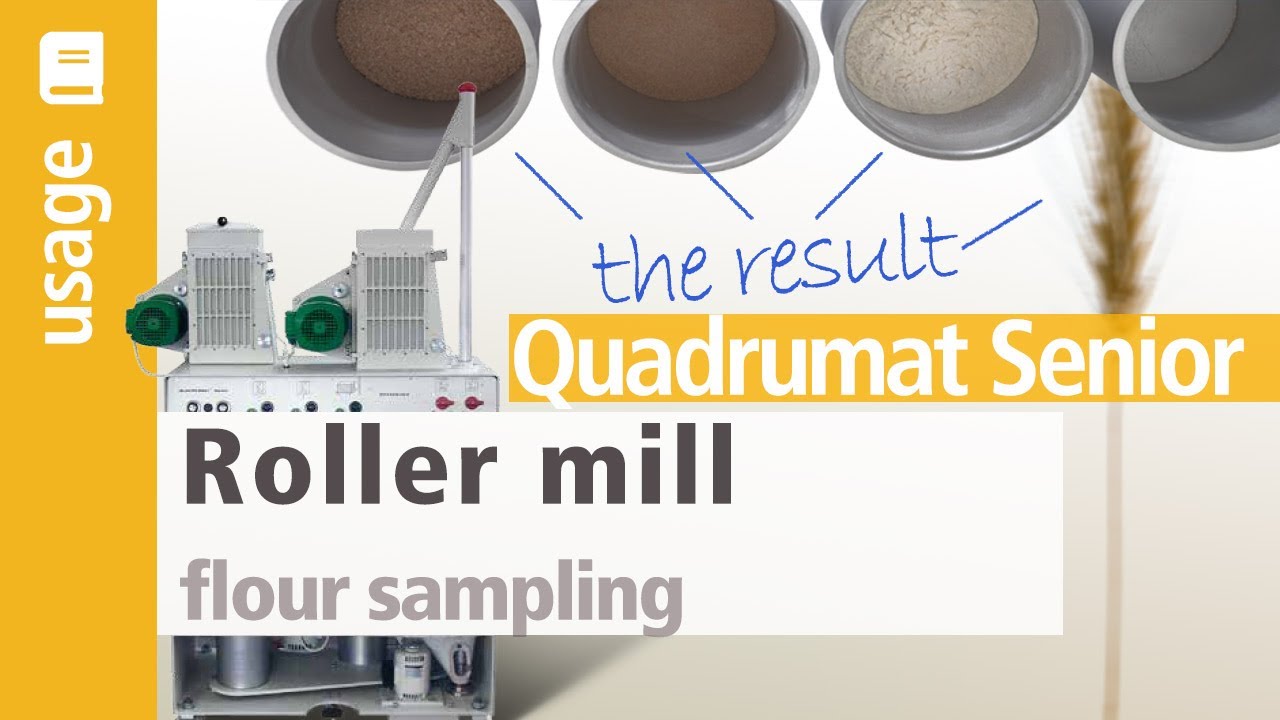 Roller mill | flour sampling | Quadrumat Senior