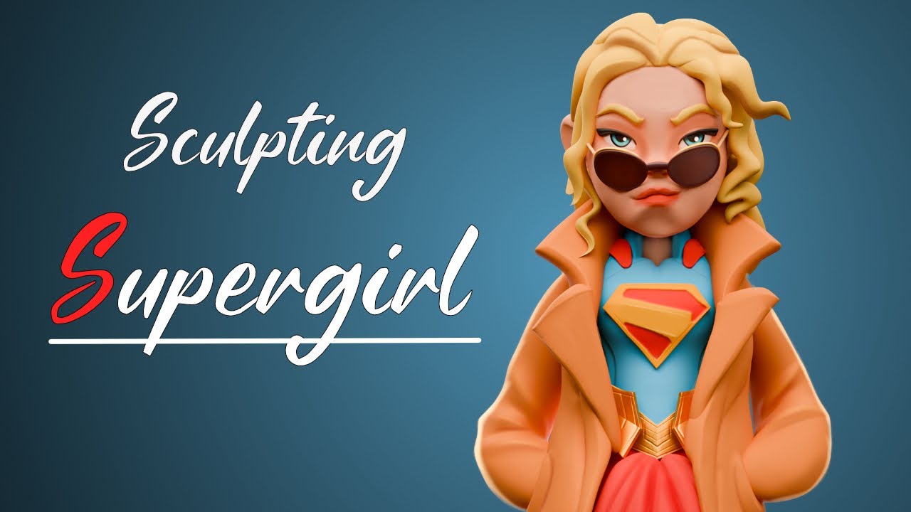 Supergirl - Sculpting Timelapse