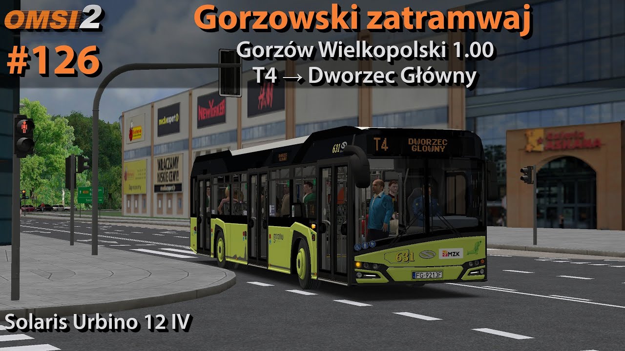 OMSI 2 #126: Gorzowski zatramwaj | Gorzow Wielkopolski 1.00 - Linia T4 | Solaris Urbino 12 IV