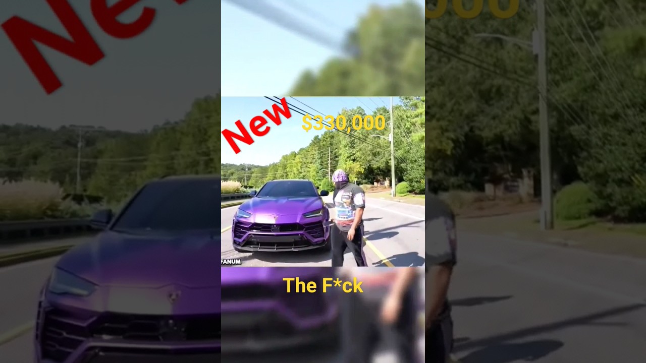 FANUM GETS $330,000 LAMBORGHINI URUS AND CRASHES# livefanum#fanumstreams #Shorts