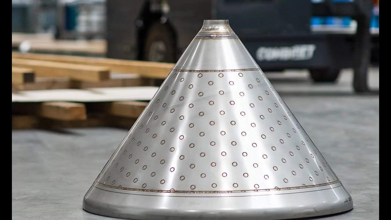 laser welding machine Pillow Plate  conical barrel