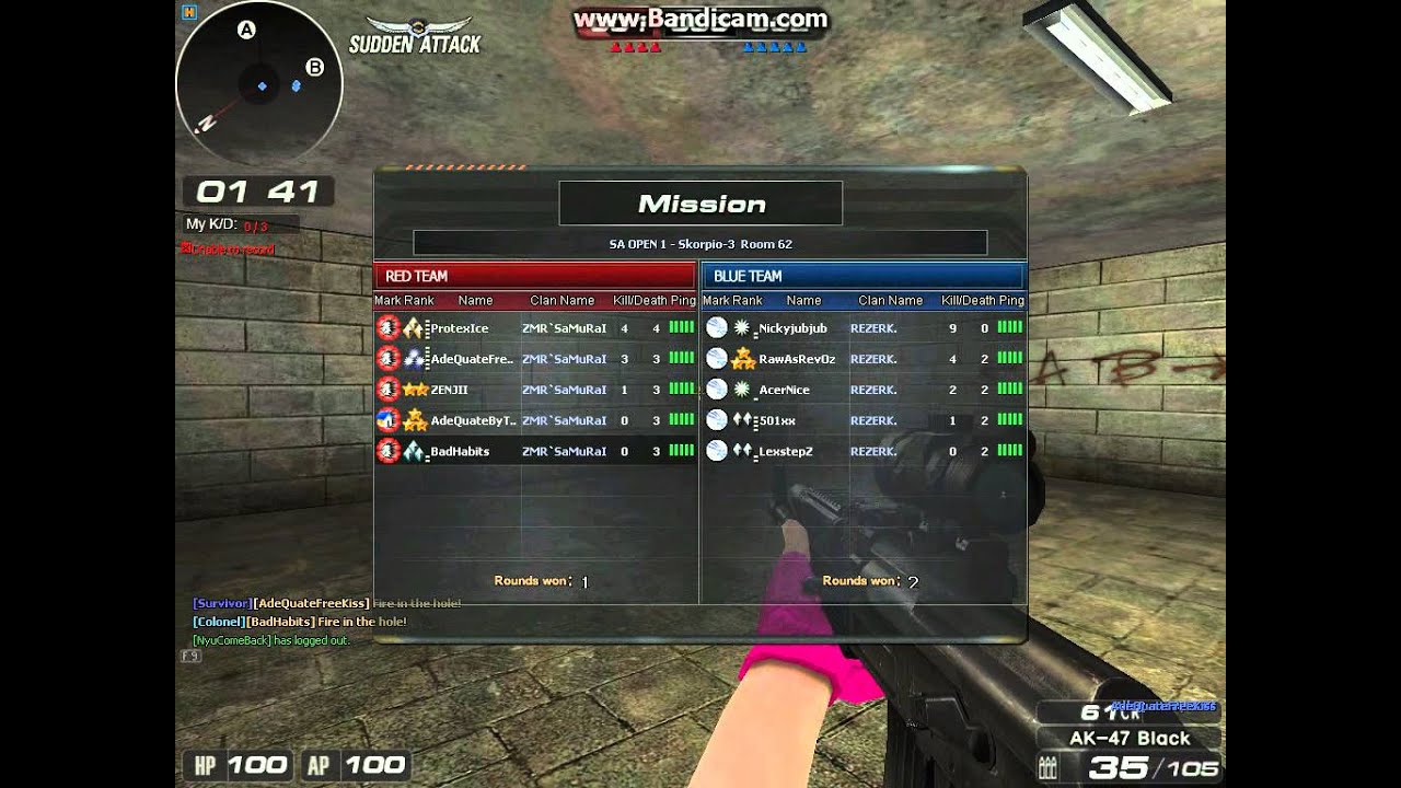 Sudden Attack Open 1 , 2013 / MAP 3RD (1/2)