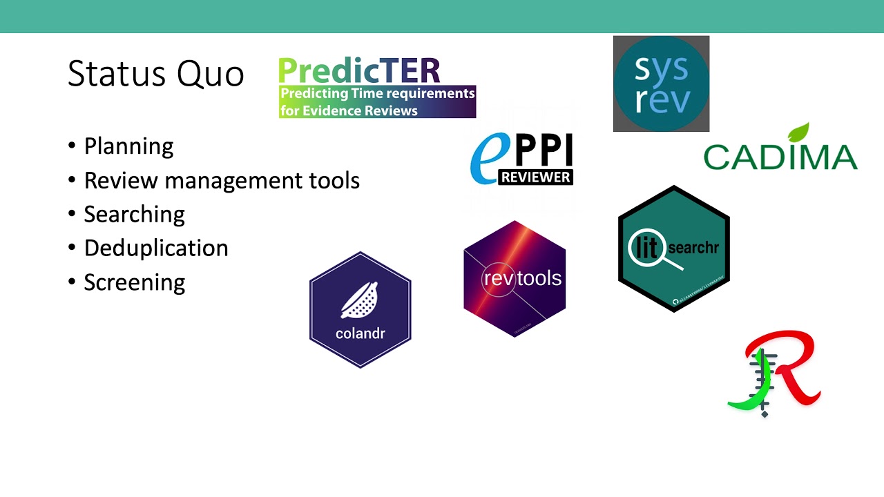 The Evidence Synthesis Hackathon, by Neal Haddaway