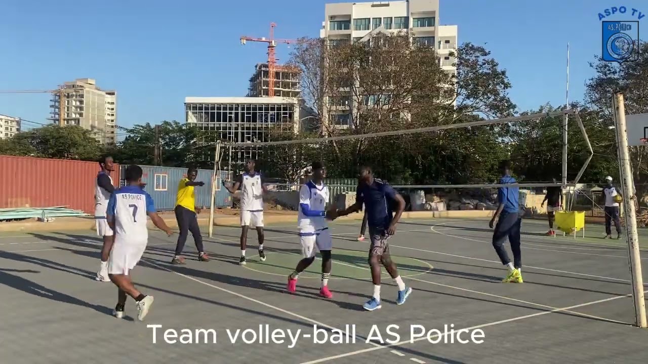 Entrainement de l'équipe volley-ball de l'AS Police contre EPT ce samedi 14/02/2026 à Thiès.