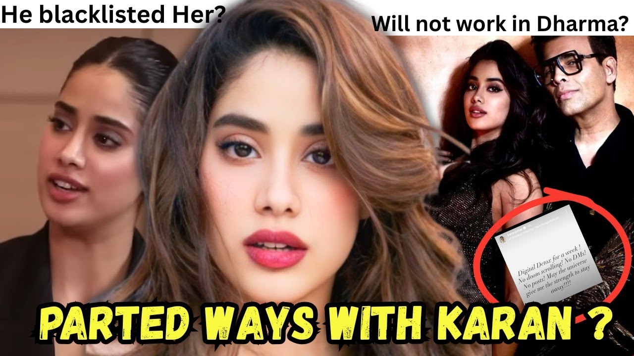 Janhvi kapoor parted ways with Karan Johar. 