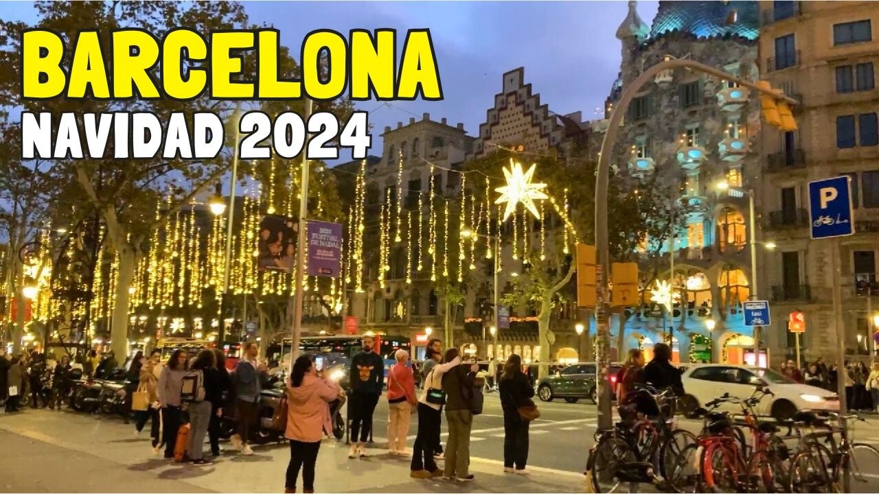 BARCELONA NAVIDAD 2024 ✨ Luces y Decoración Navideña Passeig de Gràcia ✨ Walking Christmas Tour 2024