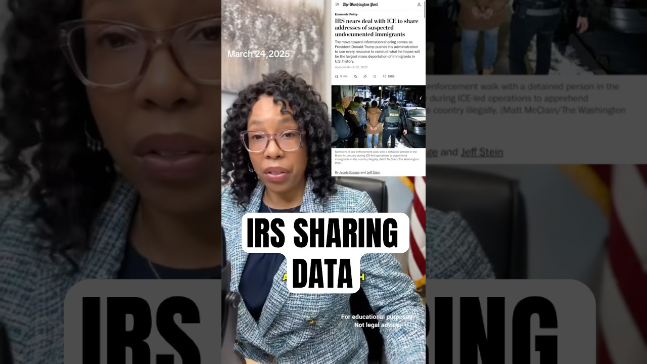 IRS Close to SHARING DATA with Homeland Secretary (ICE)