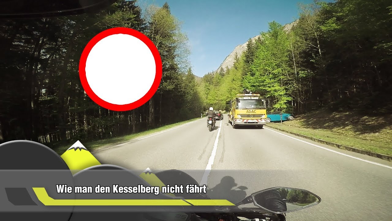 Wie man den Kesselberg NICHT runter fährt / BMW Unfall !