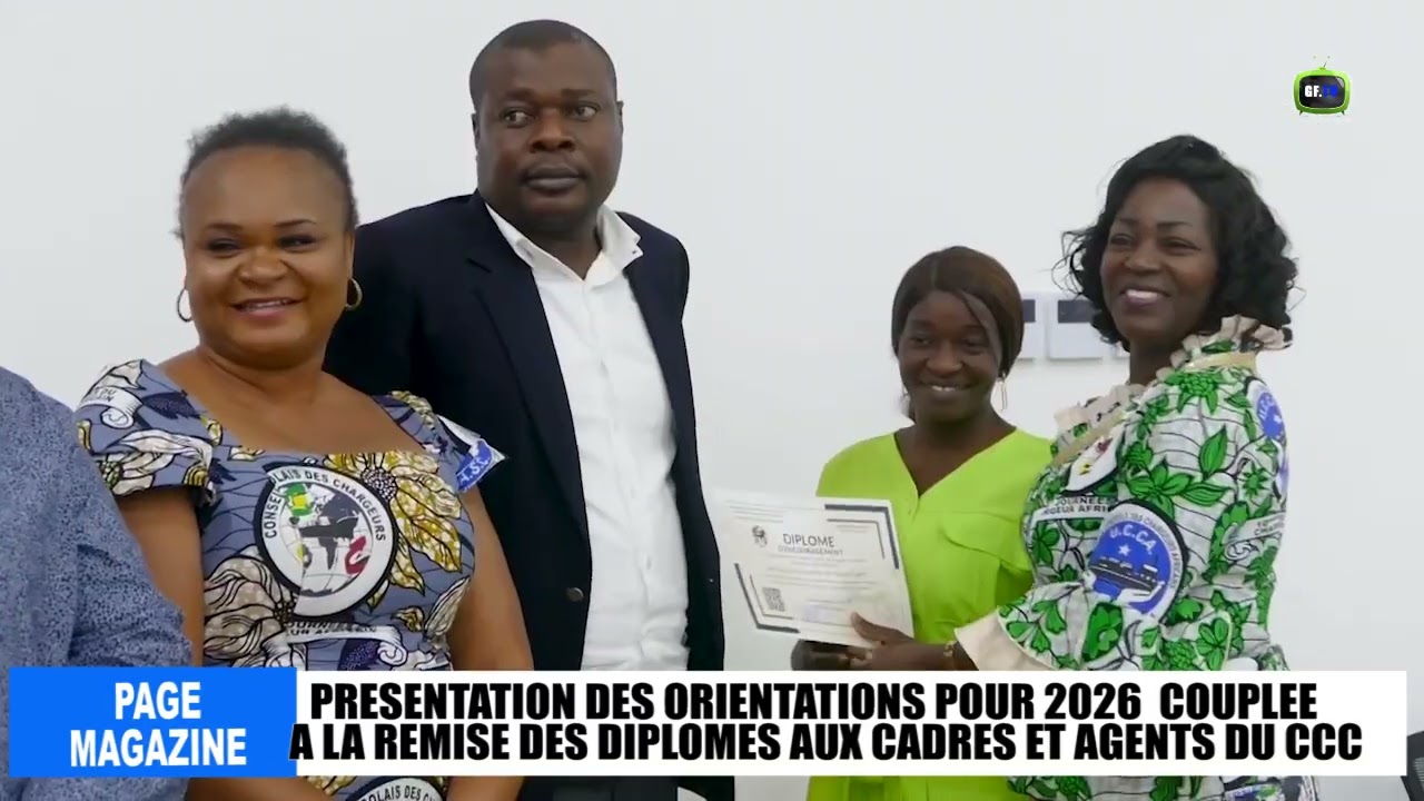 Présentation des orientations 2026 couplée à la remise des diplômes aux cadres et agents du ccc
