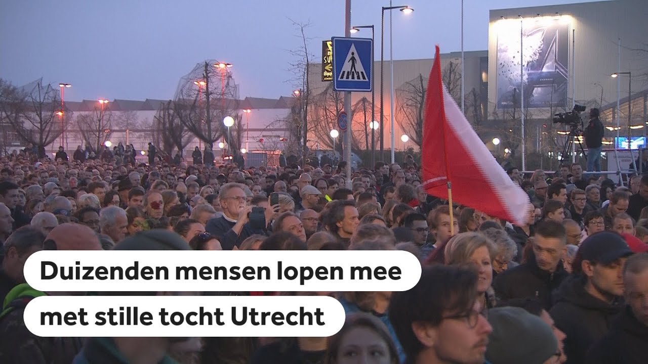 LIVE: Stille tocht voor slachtoffers aanslag Utrecht