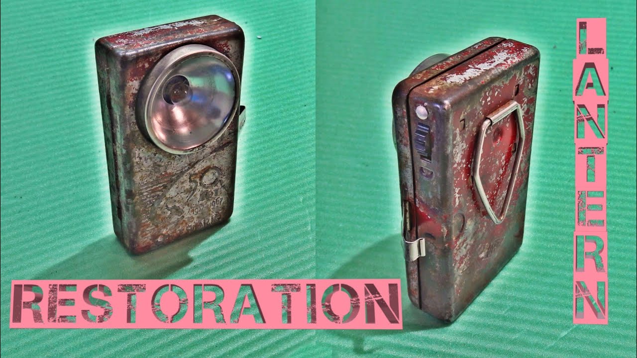 Restoration lantern.Реставрация фонарика времен СССР. Фонарь 50 лет Октябрю 1917 - 1967г.