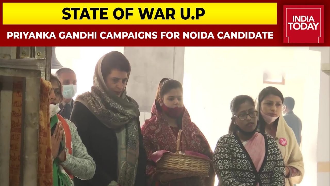 Priyanka Gandhi Campaigns For Congress' Noida Candidate Pankhuri Pathak, Holds Door-To-Door Campaign