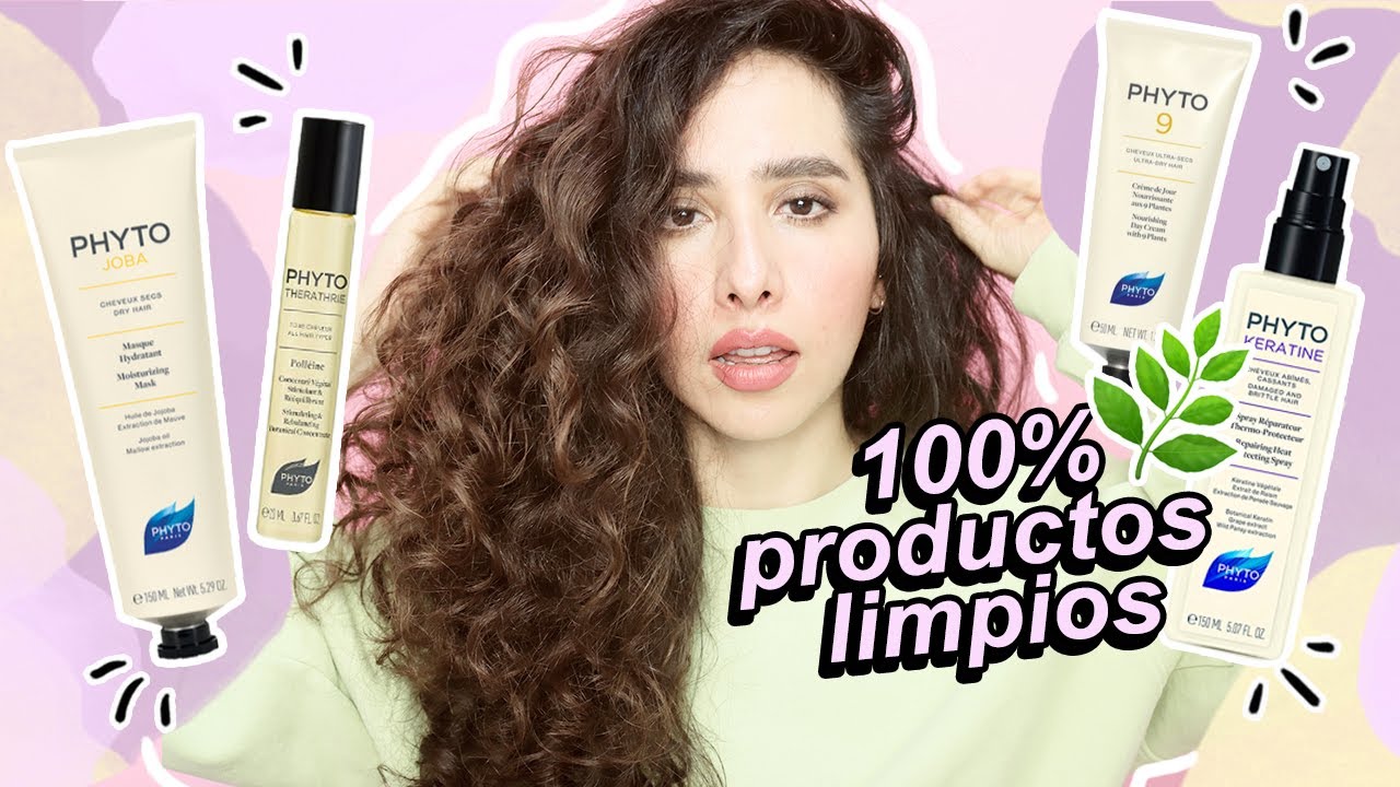 RUTINA CON PRODUCTOS LIMPIOS - PHYTO PARIS 🌿 #metodocurly