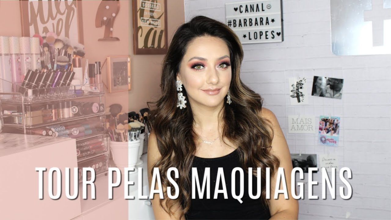 TOUR PELAS MINHAS MAQUIAGENS ATUALIZADO! MUDEI MEU CANTINHO