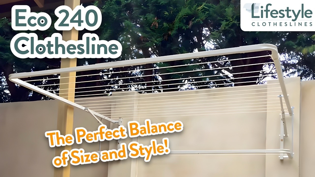 Eco 240 Clothesline Product Overview - Lifestyle Clothesline