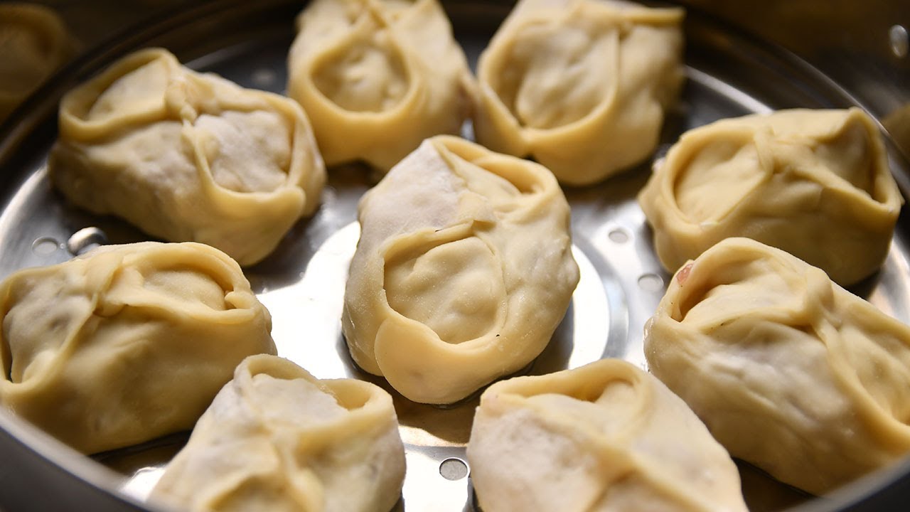 JUICY MANTY WITH PORK. Simple recipe
