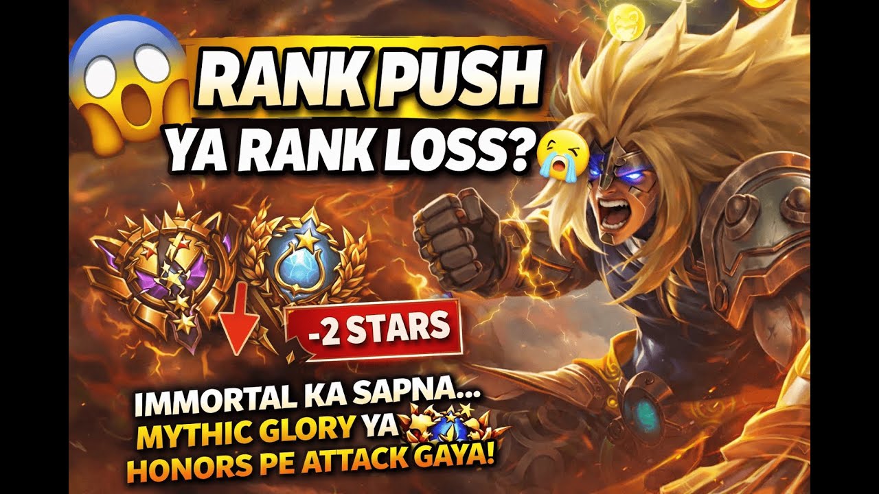 MLBB Rank Push Live 🔥 From Mythic Glory to Honours? Dark System Again 😭