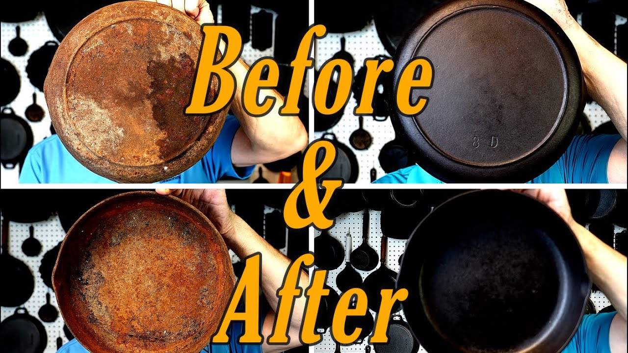 Rusty BSR Skillet Restoration