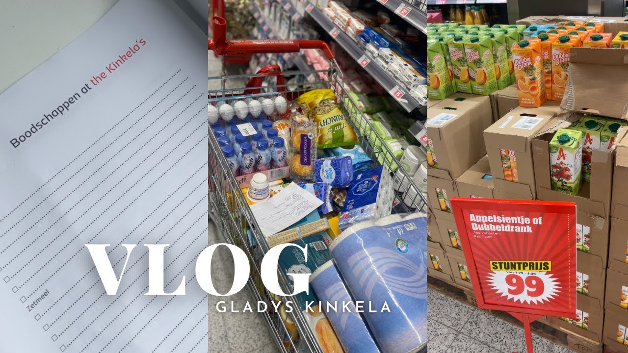VLOG #40| BOODSCHAPPEN ROUTINE  &  SHOPLOG DIRK 🛒| A DAY IN MY LIFE & MORE  #thelifeofgladys