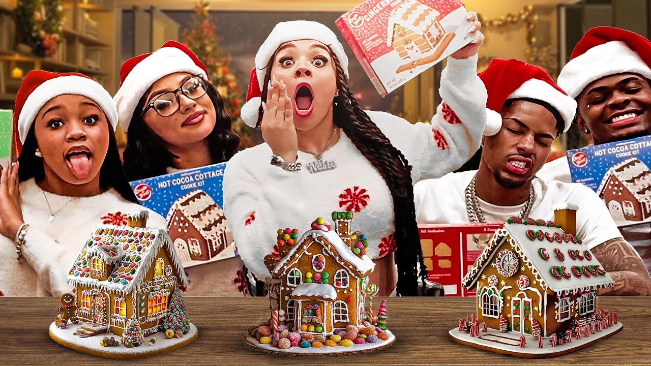 EXTREME GINGERBREAD COMPETITION FT. MAGIC , WOODA ,DAEDAE & LEXIS 🎄😱