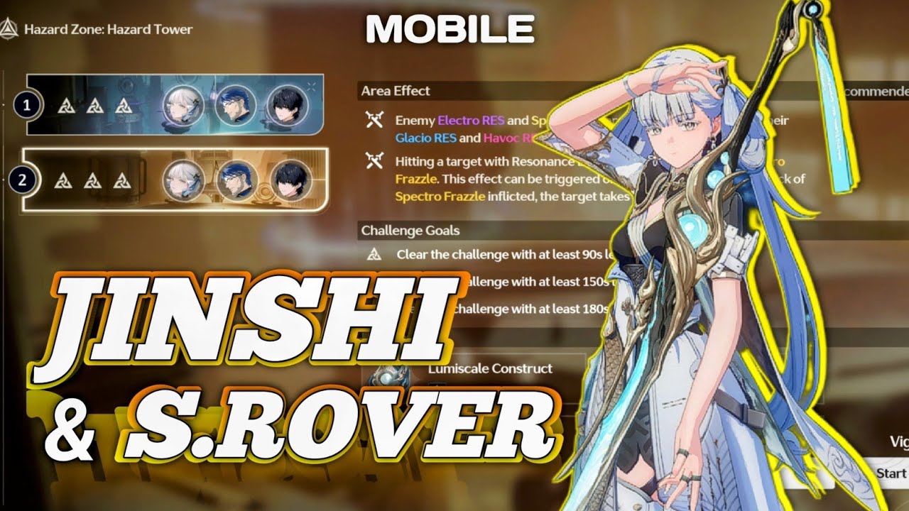 JINSHI, Spectro ROVER QuickSwap || Wuthering Waves MOBILE || Tower of Adversity f2p