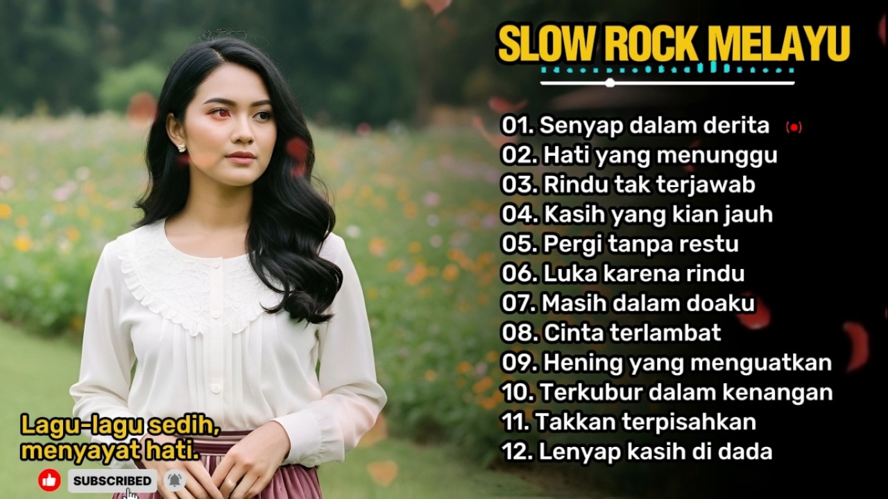 SLOW ROCK MELAYU TERBARU 😭 | Teman saat santai, kerja dan perjalanan 🎶 | Senyap dalam derita 💔