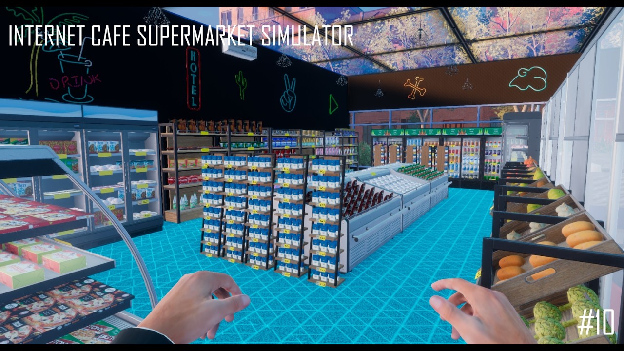 ОТКРЫЛИ ПОЛНОЦЕННЫЙ СУПЕРМАРКЕТ У СЕБЕ В КОМПЬЮТЕРНОМ КЛУБЕ!!! (Internet Cafe Supermarket Simulator)