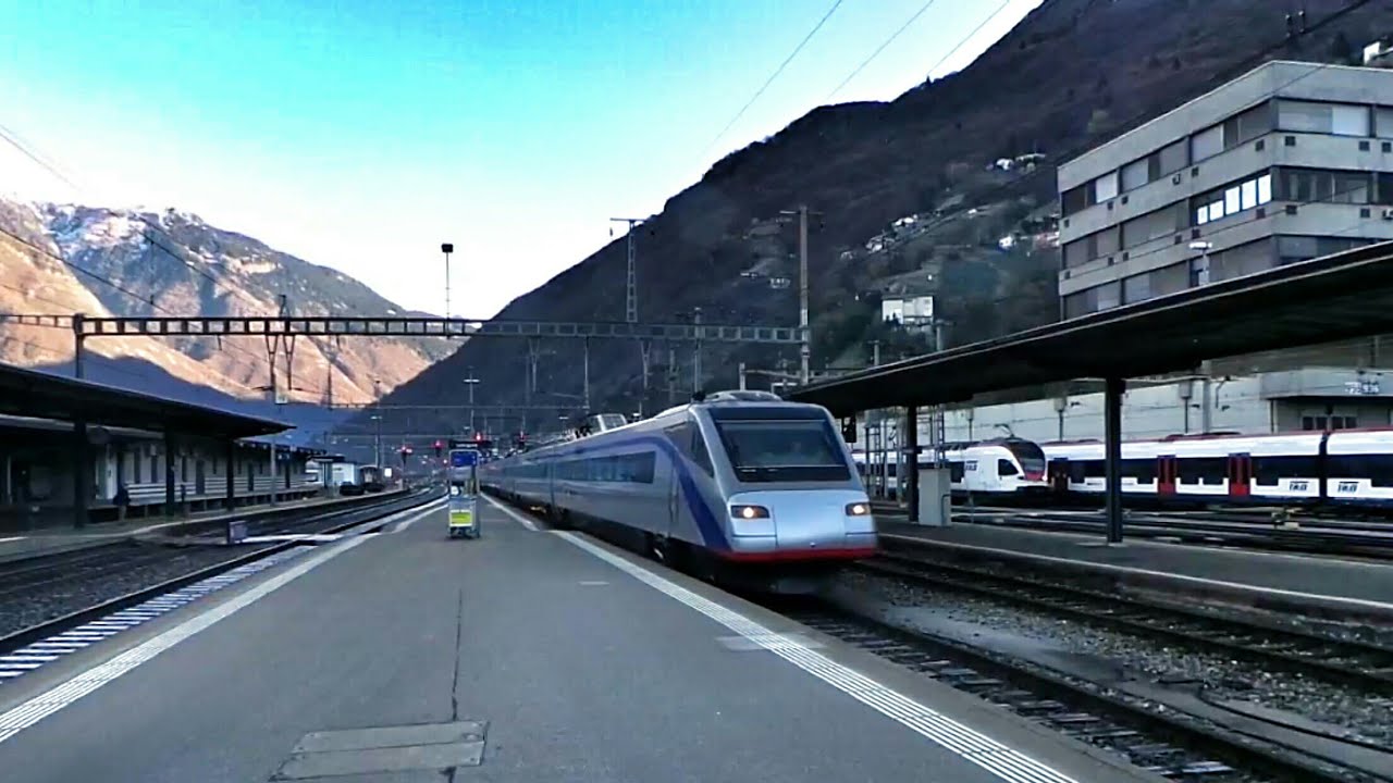 SBB ETR 470 EC Zürich - Milano Einfahrt Bellinzona